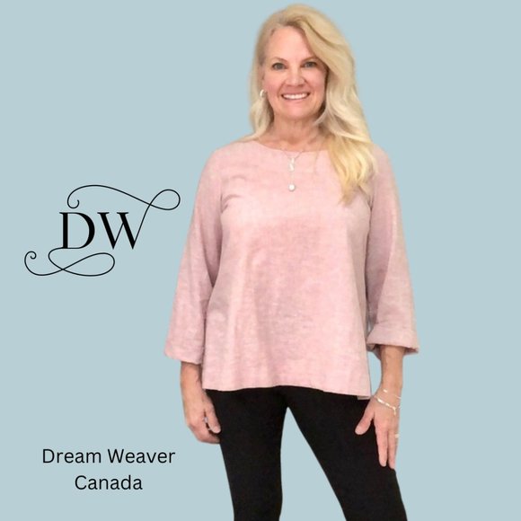 Linen Blouse | Blush | X-Small - Picture 9 of 9